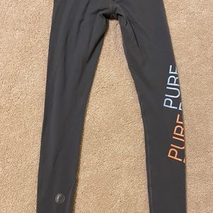 Pure Barre size small gray leggings